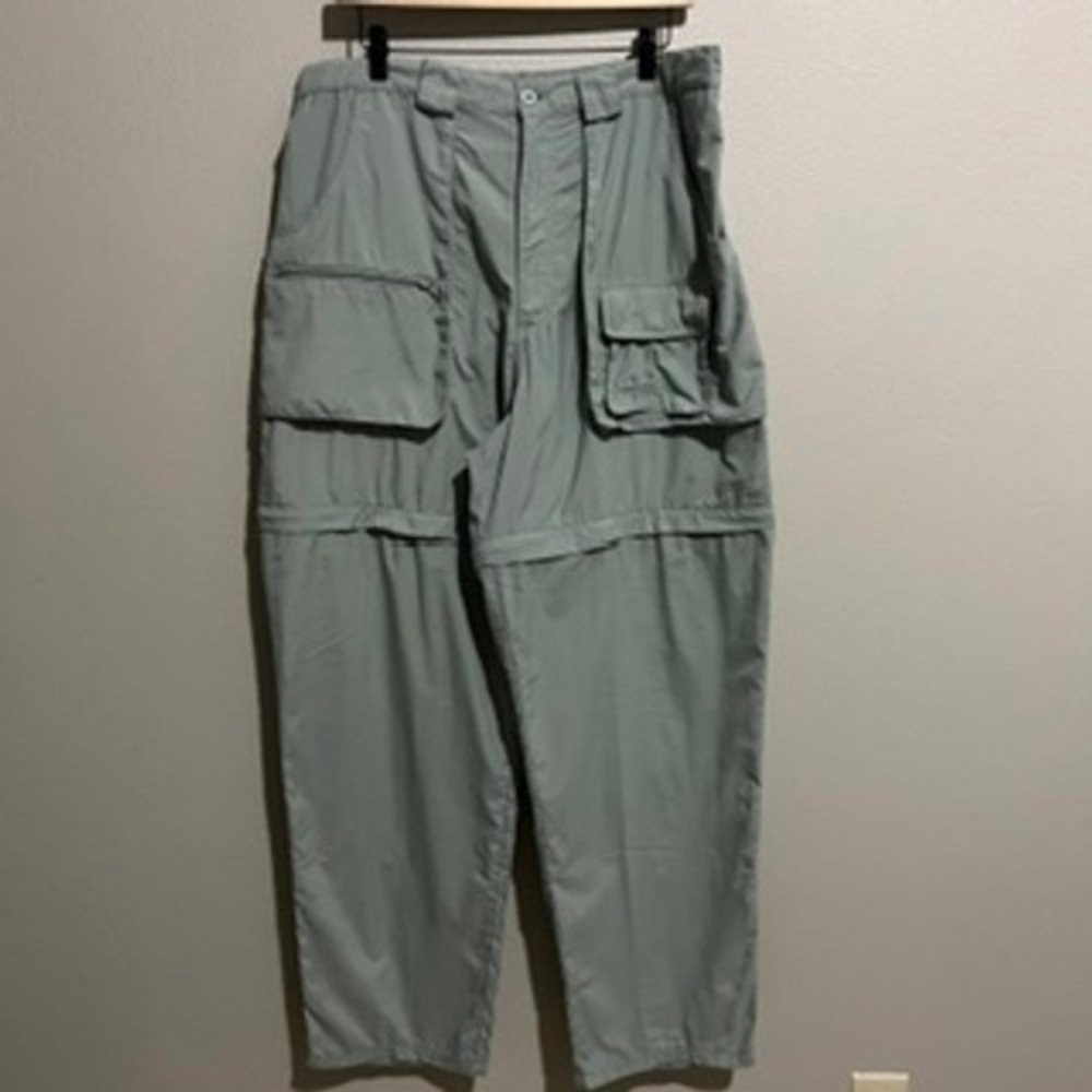 Cabella Guidewear Mens Sage Green Convertible Cargo Pants Hiking‎ Shorts 32x31